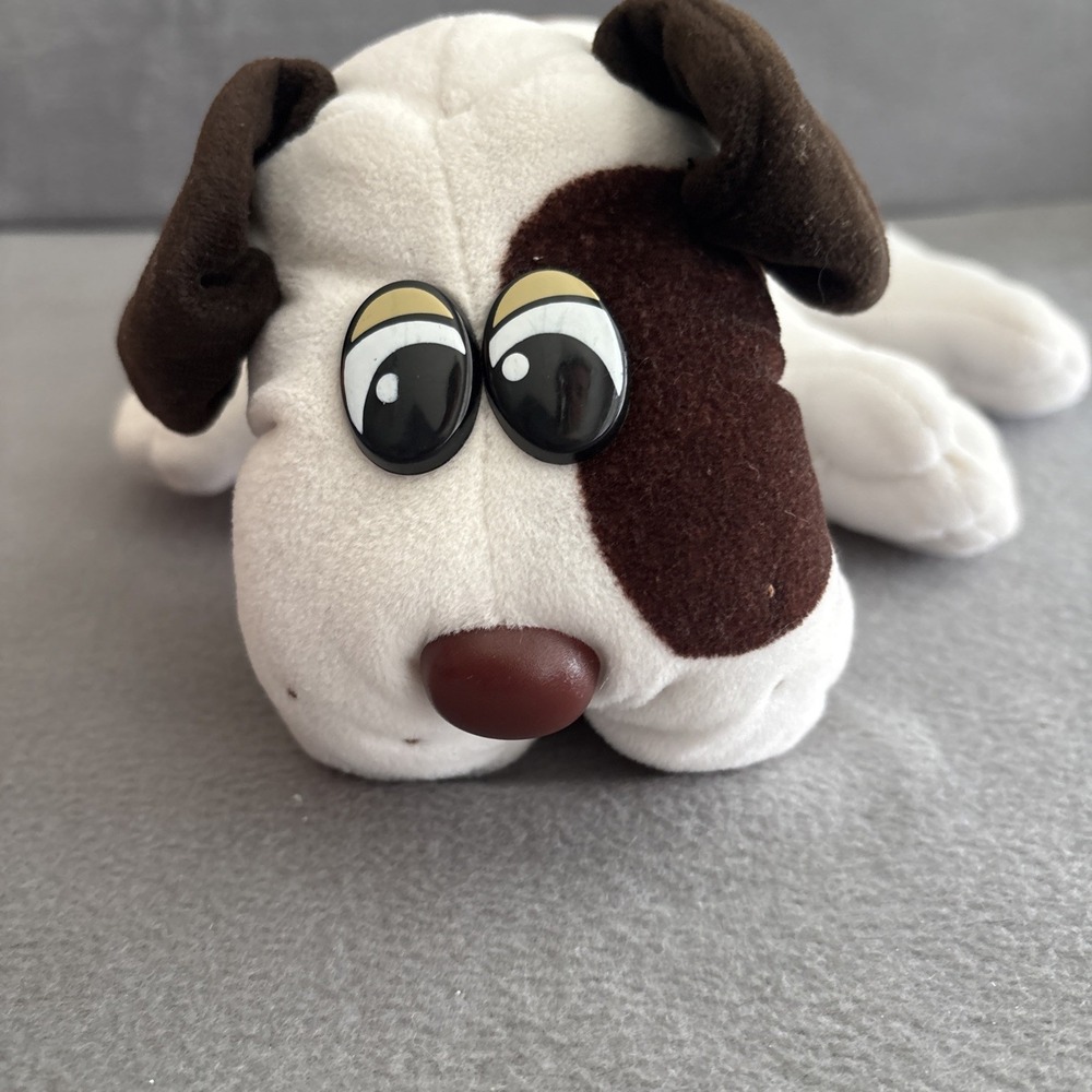 1985 18" Tonka Pound Puppies Puppy Bulldog Brown Vintage Plush Toy Stuffed - Picture 2 of 8